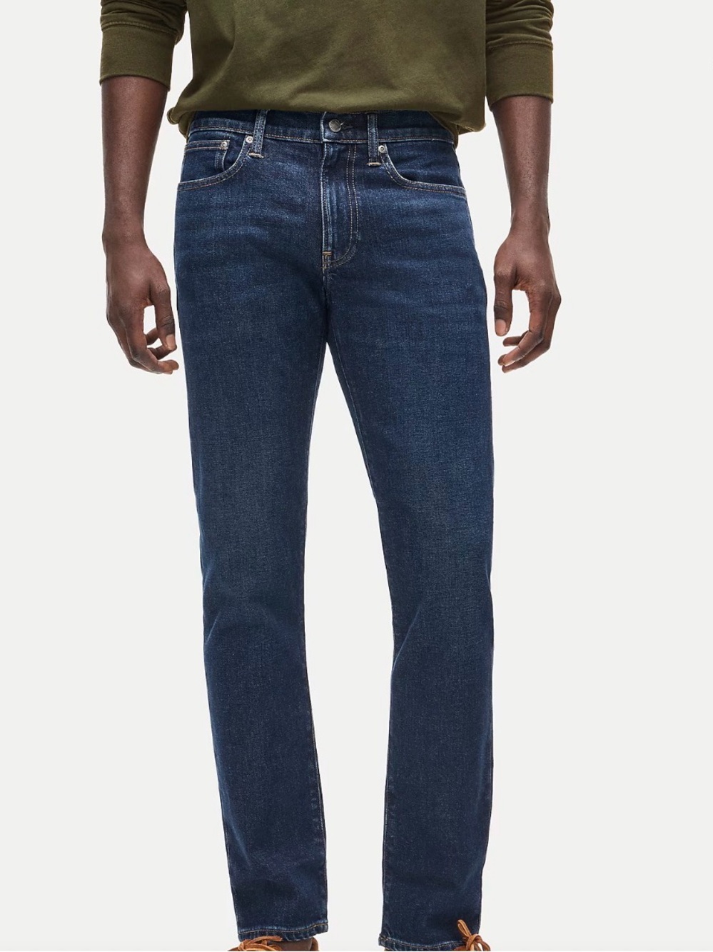 J.Crew 484 Men's Slim Fit Stretch Jeans Dark Wash IndigoDenim 33x30 NWT